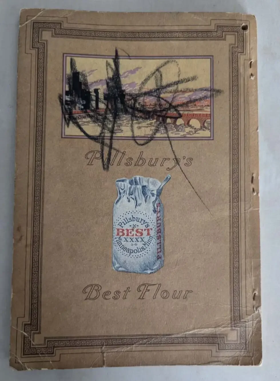 The Pillsbury Cook Book 1914 by Pillsbury Soft Bound Cook Book RARE
